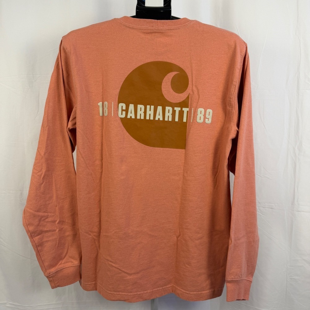 Carhartt‎ 1889 Graphic Long Sleeve Pocket T-Shirt Men's Medium Relaxed Fit - Picture 2 of 9